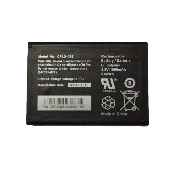 Coolpad Rechargeable 1600mAh Battery (CPLD-365) 3.8V - Coolpad - Simple Cell Shop, Free shipping from Maryland!