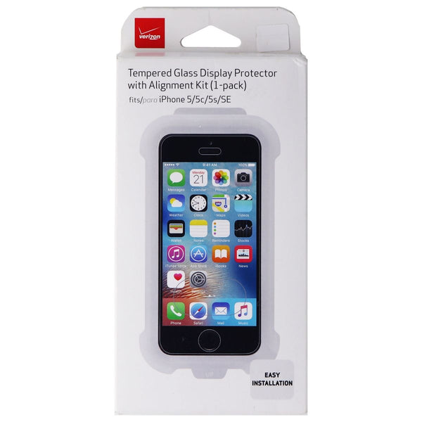 Verizon Tempered Glass Display Protector w/ Alignment Kit for iPhone SE / 5s / 5 - Verizon - Simple Cell Shop, Free shipping from Maryland!