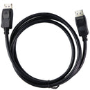 Amphenol 5-Foot Male Display Port DP Cable - Black (E326508) - Amphenol - Simple Cell Shop, Free shipping from Maryland!
