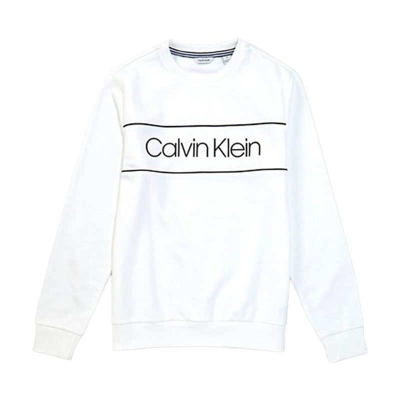 Calvin Klein Soft Touch Fleece Sweater - Brilliant White/Black (Adult Medium) - Calvin Klein - Simple Cell Shop, Free shipping from Maryland!