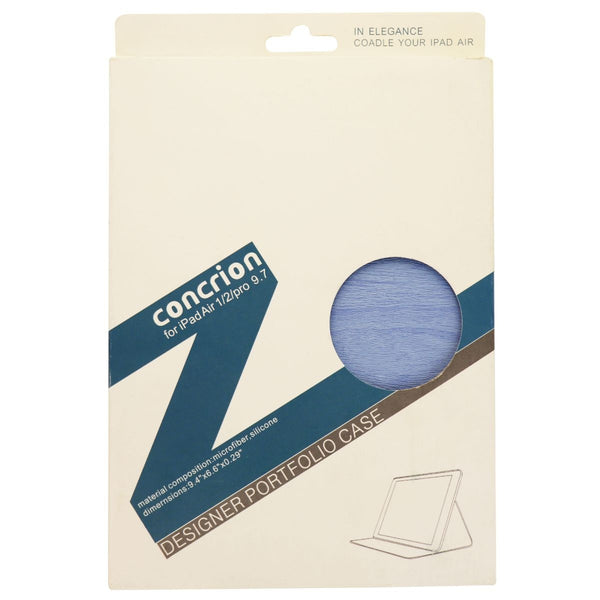 Concrion Portfolio Case for iPad Air 1 / 2 and iPad Pro 9.7 - Light Blue - Unbranded - Simple Cell Shop, Free shipping from Maryland!
