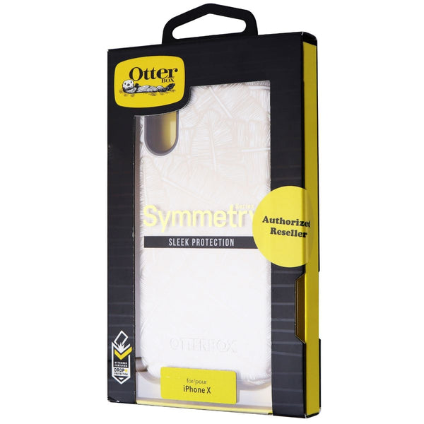 OtterBox Symmetry Case for iPhone XS / X - Throwing Shade (White/Tan Leaves) - OtterBox - Simple Cell Shop, Free shipping from Maryland!