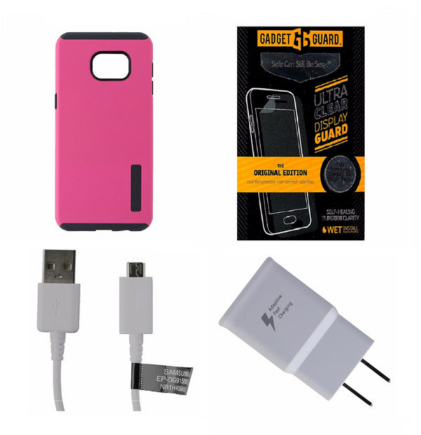 OEM Cable & Adapter + Screen Protector KIT w/ Pink Incipio Case for S6 Edge+ - Incipio - Simple Cell Shop, Free shipping from Maryland!