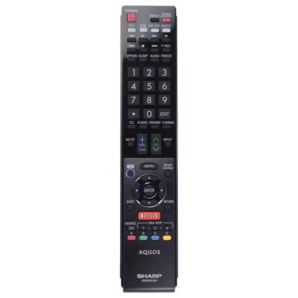 Sharp OEM TV Remote Control with Netflix Key - Black (GB005WJSA) - SHARP - Simple Cell Shop, Free shipping from Maryland!