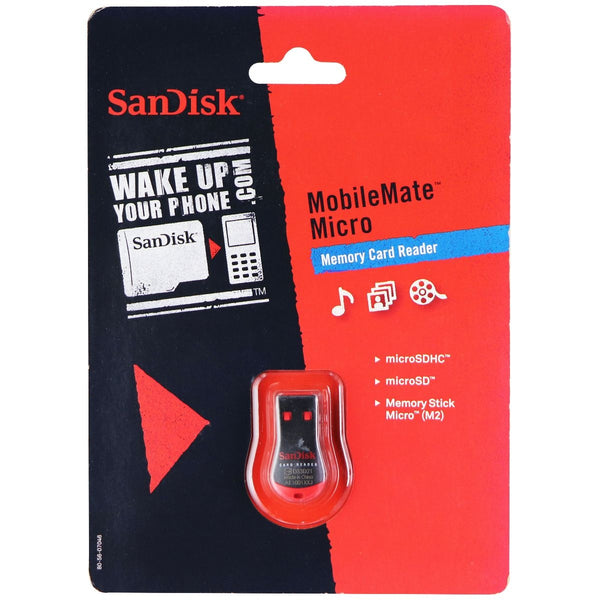 SanDisk MobileMate Micro USB Mini Card Reader for microSDHC - Black/Red - SanDisk - Simple Cell Shop, Free shipping from Maryland!