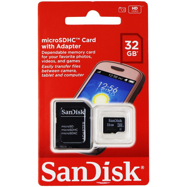 SanDisk microSDHC Class 4 Card with Adapter - 32GB - SanDisk - Simple Cell Shop, Free shipping from Maryland!