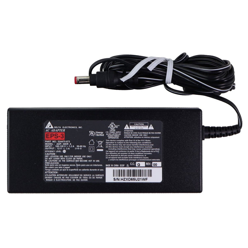 Delta Electronics (12V/3A) AC Adapter Power Supply - Black (ADP-36KR-A) - Delta Electronics - Simple Cell Shop, Free shipping from Maryland!
