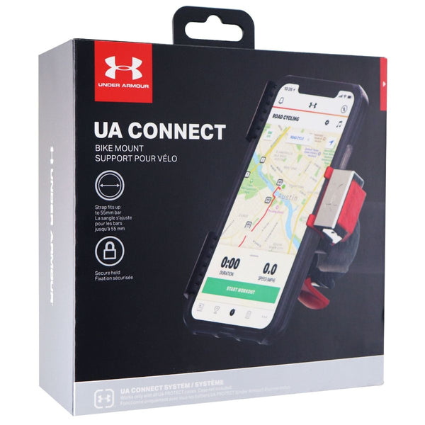 UA Connect Bike Mount for Smartphones with UA Protect Phone Cases - Black / Red - Under Armour - Simple Cell Shop, Free shipping from Maryland!