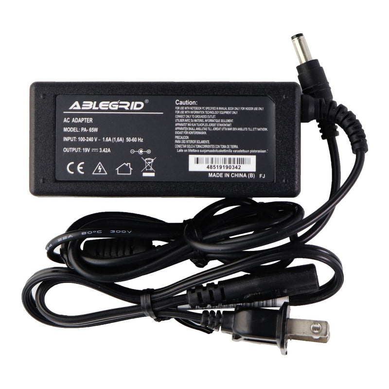 Ablegrid (PA-65W) AC Adapter 19V - Black - Ablegrid - Simple Cell Shop, Free shipping from Maryland!