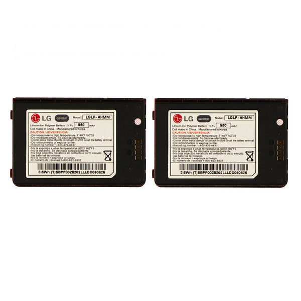 KIT 2x LG LGLP-AHMM 950 mAh Replacement Battery for Env 3 VX9200 - LG - Simple Cell Shop, Free shipping from Maryland!