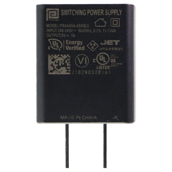 Phihong (PSAA05A-050QL6) Switching Power Supply 5V - Black - Phihong - Simple Cell Shop, Free shipping from Maryland!