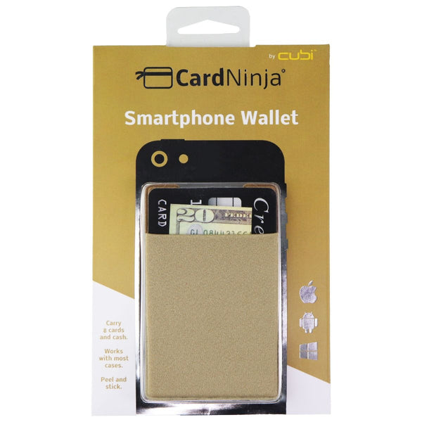 CardNinja Adhesive Card Holder for Smartphones and More - Gold - CardNinja - Simple Cell Shop, Free shipping from Maryland!