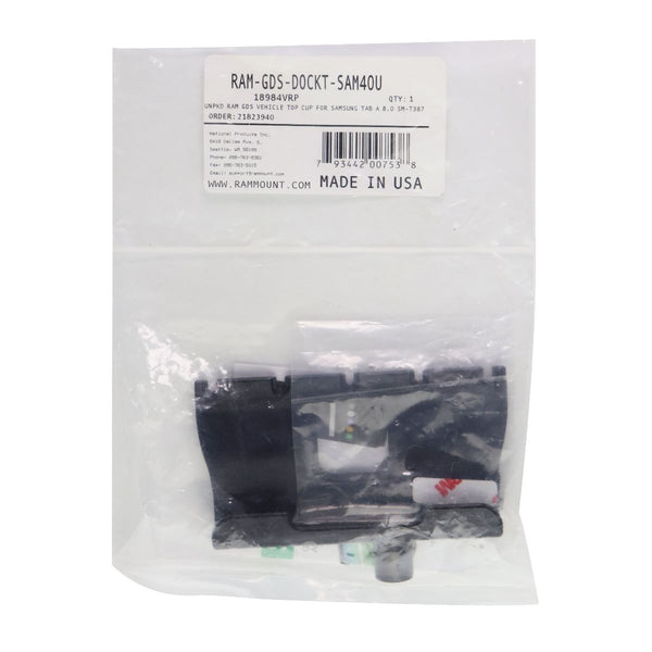 RAM Mount GDS Vehicle Top Cup for Samsung Tab A 8.0 (SM-T387) GDS-DOCKT-SAM40U - Ram Mounts - Simple Cell Shop, Free shipping from Maryland!