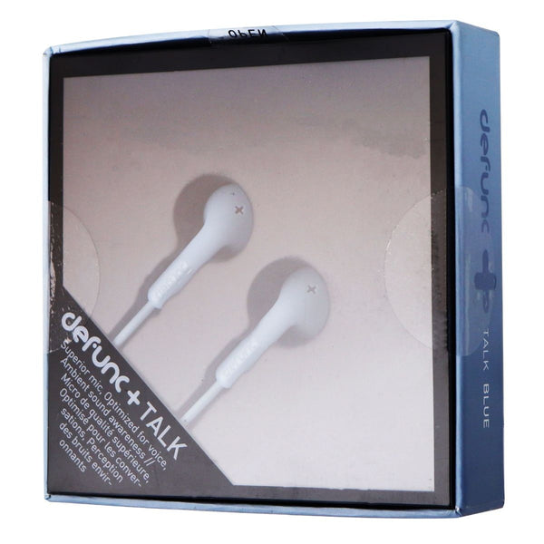Defunc + Talk Wired 3.5mm In-Ear Headphones with Microphone/Remote - Blue