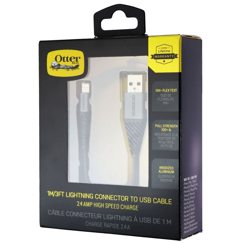 OtterBox 3.3-Foot USB Braided Charge and Sync Cable for iPhones - Black - OtterBox - Simple Cell Shop, Free shipping from Maryland!