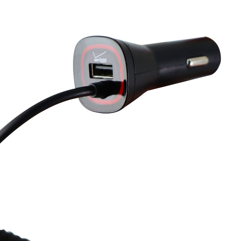 Verizon Micro-USB Car Charger with Extra USB Port and LED - Black MICRDUALVPC-F - Verizon - Simple Cell Shop, Free shipping from Maryland!