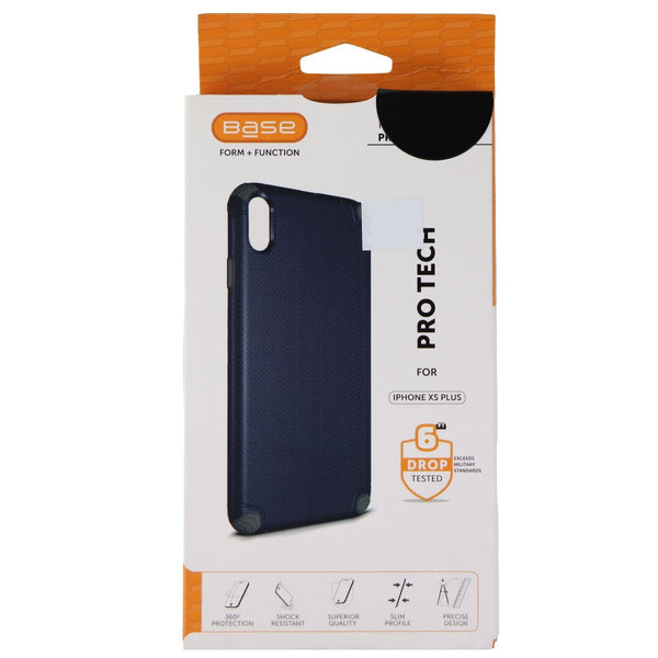 Base Pro Tech Rugged Armor Protective Case for iPhone XS Max - Blue / Gray - Base - Simple Cell Shop, Free shipping from Maryland!