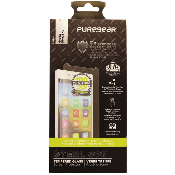 PureGear Steel 360 Series Tempered Glass with Alignment Tray for Pixel 2 XL - PureGear - Simple Cell Shop, Free shipping from Maryland!