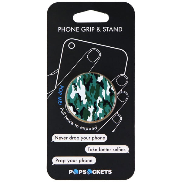 PopSockets Collapsible Grip & Stand for Phone and Tablets - Green Camo - PopSockets - Simple Cell Shop, Free shipping from Maryland!