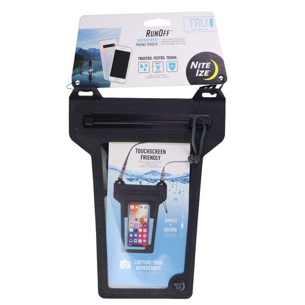 Nite Ize Runoff IP67 Waterproof Phone Pouch with Lanyard and Zipper - Charcoal - Nite Ize - Simple Cell Shop, Free shipping from Maryland!