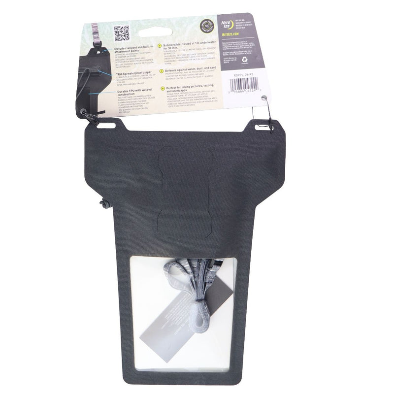 Nite Ize Runoff IP67 Waterproof Phone Pouch with Lanyard and Zipper - Charcoal - Nite Ize - Simple Cell Shop, Free shipping from Maryland!