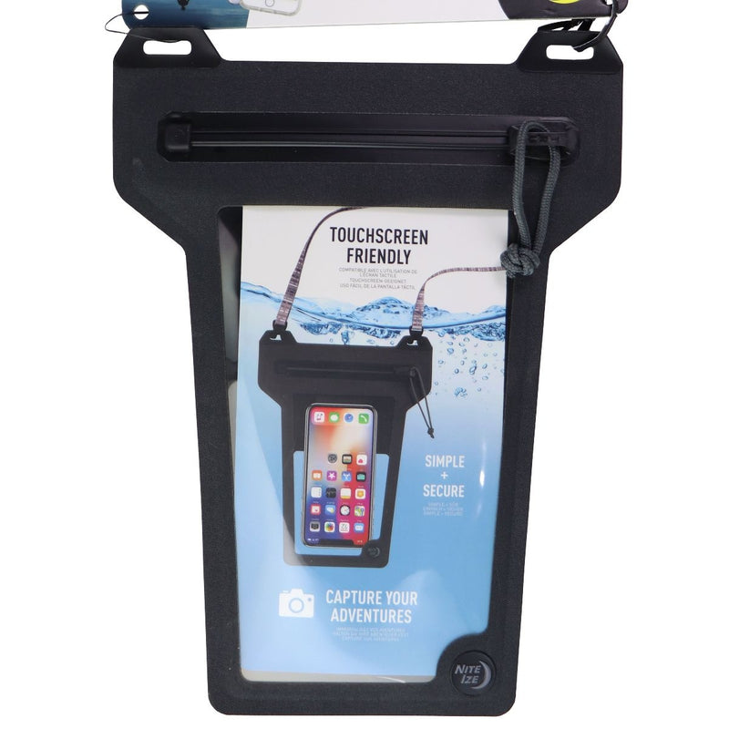 Nite Ize Runoff IP67 Waterproof Phone Pouch with Lanyard and Zipper - Charcoal - Nite Ize - Simple Cell Shop, Free shipping from Maryland!