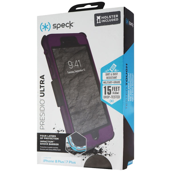 Speck Presidio Ultra Series Case and Holster for iPhone 8 Plus / 7 Plus - Purple - Speck - Simple Cell Shop, Free shipping from Maryland!