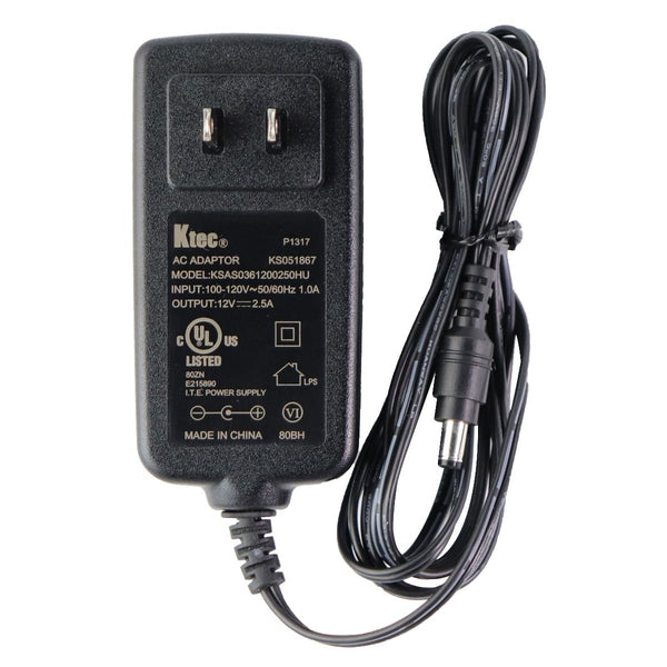 Ktec AC Adapter (12V/2.5A) Power Supply Wall Charger - Black (KSAS0361200250HU) - Ktec - Simple Cell Shop, Free shipping from Maryland!