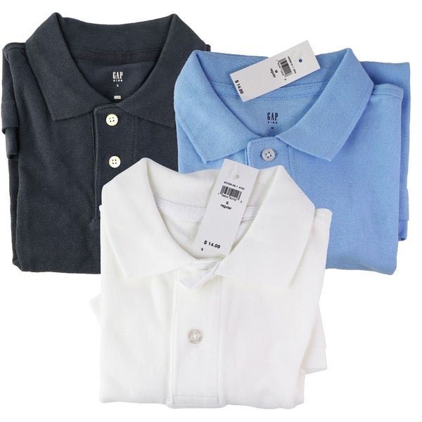 GAP Kids Polo Shirt Bundle (8 Shirts) 4 Small/2 Medium/2 Large - White/Blue/Navy - GAP - Simple Cell Shop, Free shipping from Maryland!