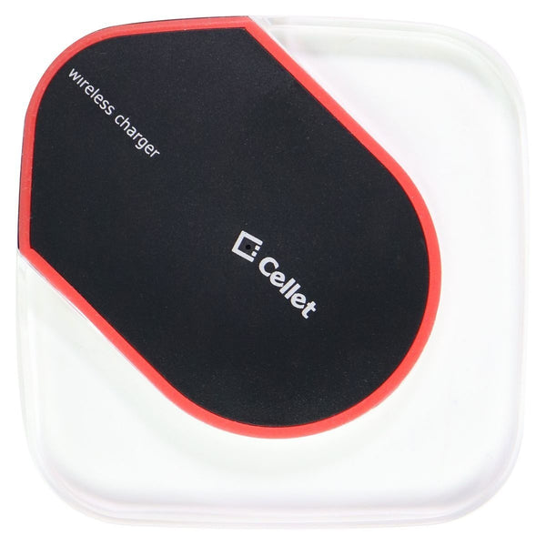 Cellet Qi Wireless Charging Pad for Smartphones - Clear/Black - Cellet - Simple Cell Shop, Free shipping from Maryland!