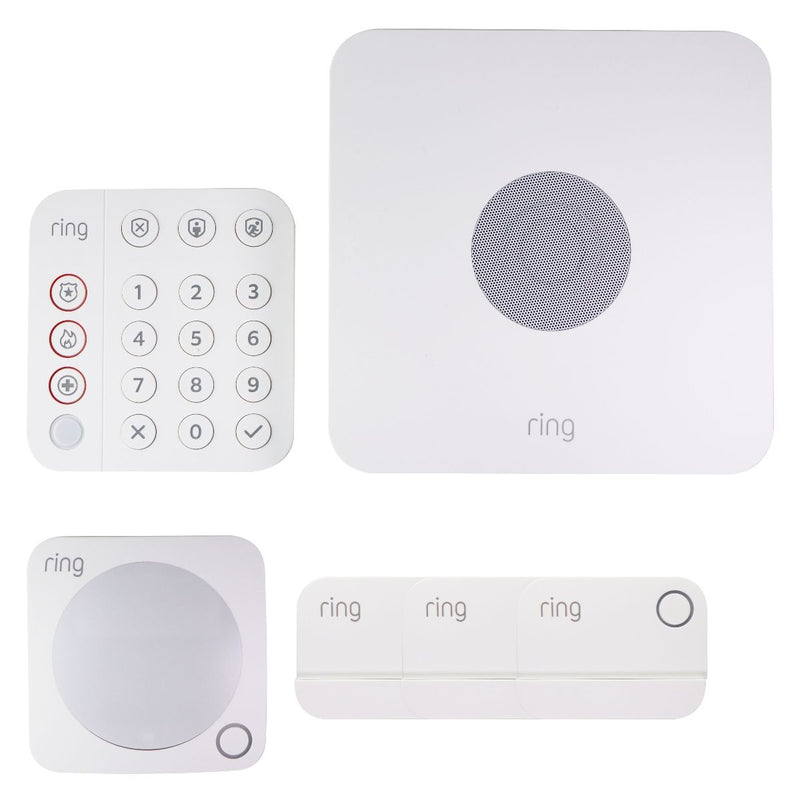 Ring Alarm Security Kit with Verizon LTE - White (4K11V90ENV)