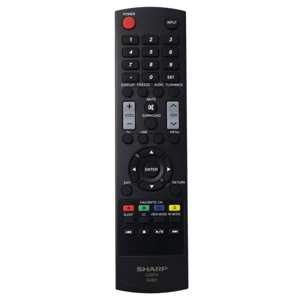 Sharp Remote Control (GJ221) for Select Sharp LCD TVs - Black - SHARP - Simple Cell Shop, Free shipping from Maryland!
