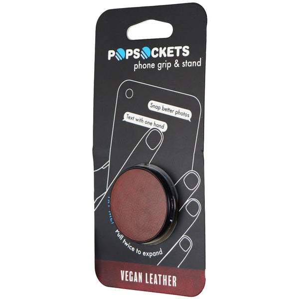 PopSockets Collapsible Grip & Stand for Phones and Tablets - Brown Vegan Leather - PopSockets - Simple Cell Shop, Free shipping from Maryland!