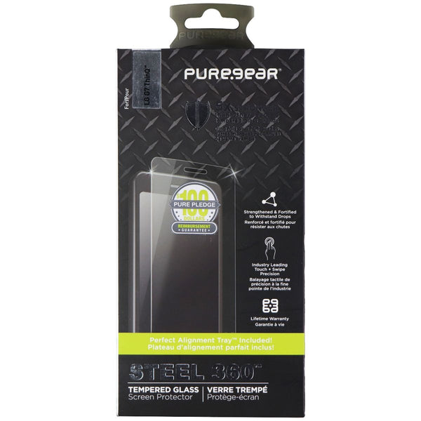 PureGear Steel 360 Series Tempered Glass for LG G7 ThinQ - Clear