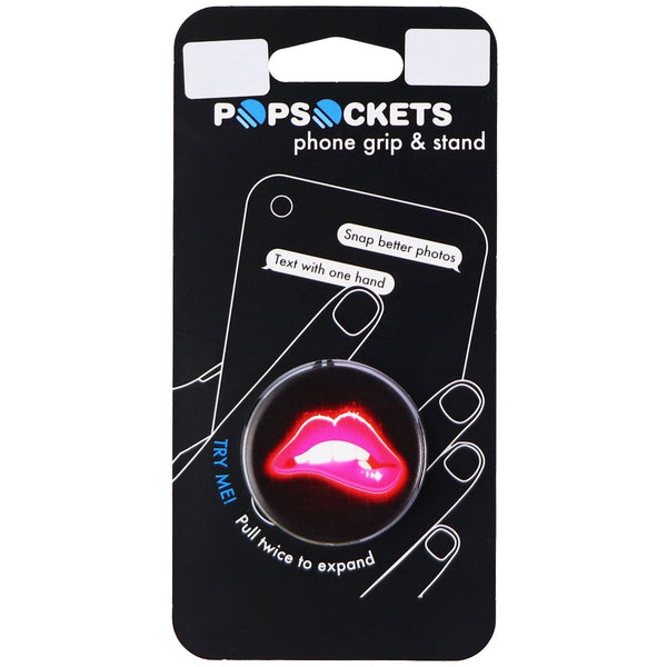 PopSockets Collapsible Grip & Stand for Phones & Tablets - Neon Lips / Black - PopSockets - Simple Cell Shop, Free shipping from Maryland!