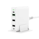 Just Wireless 43W 4 USB Port Charging Hub with USB-C and QuickCharge 3.0 - White - Just Wireless - Simple Cell Shop, Free shipping from Maryland!