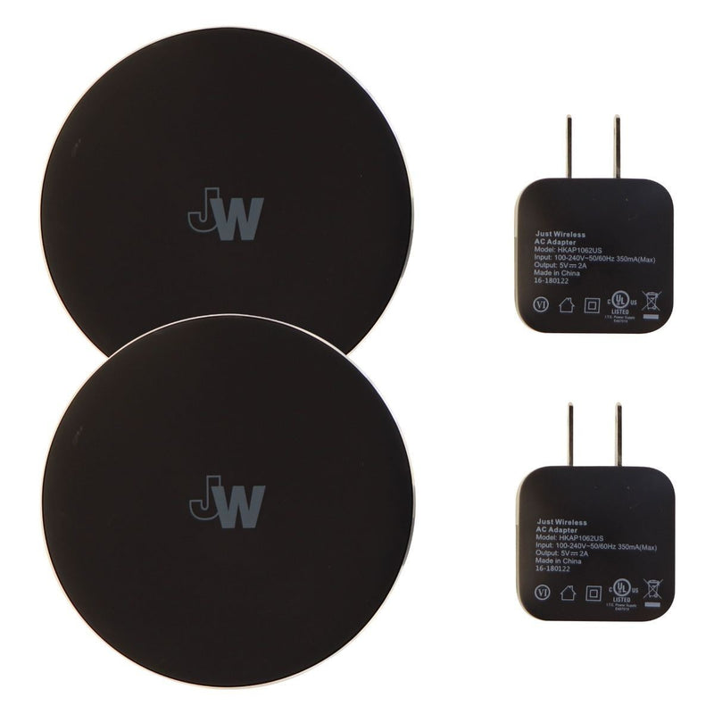 Just Wireless 2 Pack of Universal 5-Watt Qi Wireless Charging Pads - Black - Just Wireless - Simple Cell Shop, Free shipping from Maryland!