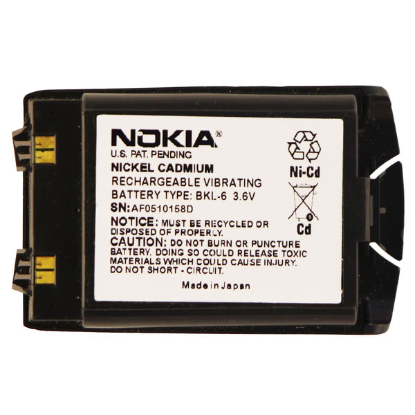 Nokia Rechargeable Nickel Cadmium Vibrating Battery (BKL-6) 3.6V - Nokia - Simple Cell Shop, Free shipping from Maryland!