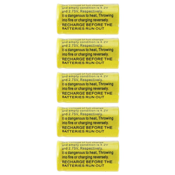 Mini Butterball LC 16340 800mAh 3.7V Battery (5 Pack) - Yellow - Mini Butterball - Simple Cell Shop, Free shipping from Maryland!