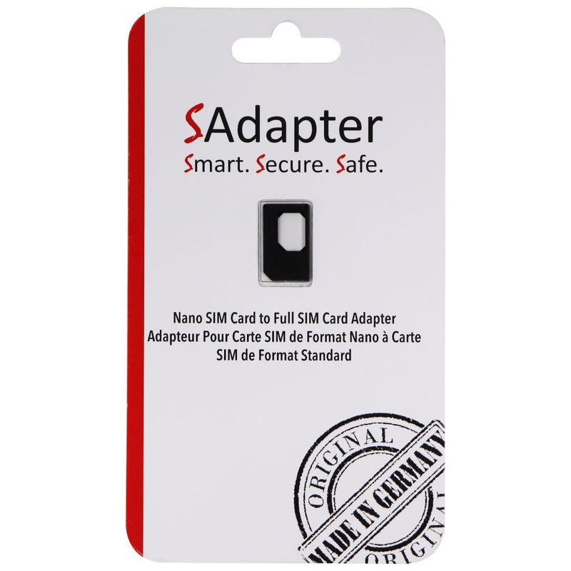 Sadapter Nano SIM to Full SIM Card Adapter (SADAPTER4FFTO2FFBLK) - Gray - Sadapter - Simple Cell Shop, Free shipping from Maryland!