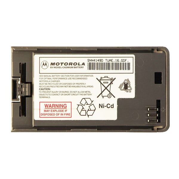 Motorola Nickel-Cadmium OEM Rechargeable Battery (SNN4149D) 6V - Motorola - Simple Cell Shop, Free shipping from Maryland!