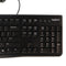 Logitech MK120 Desktop Corded Mouse and Keyboard Combo Set - Black