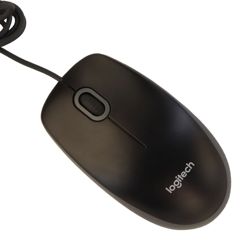 Logitech MK120 Desktop Corded Mouse and Keyboard Combo Set - Black