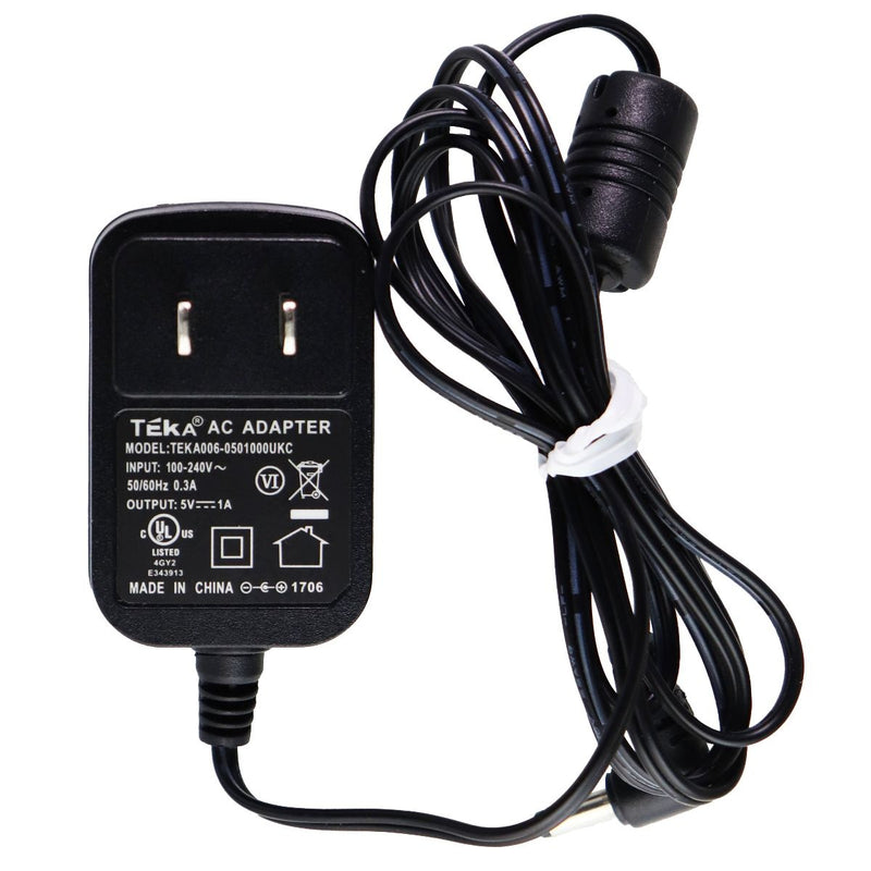 Teka (5V/1A) AC Adapter Power Supply Adapter - Black (TEKA006-0501000UKC) - Teka - Simple Cell Shop, Free shipping from Maryland!