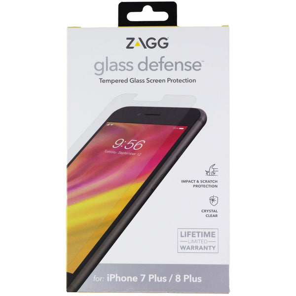ZAGG Glass Defense Screen Protector for iPhone 8 Plus/7 Plus/6s Plus - Clear - Zagg - Simple Cell Shop, Free shipping from Maryland!