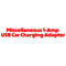 Miscellaneous 1-Amp USB Car Charging Adapter - Mixed Colors, Brands, and Styles