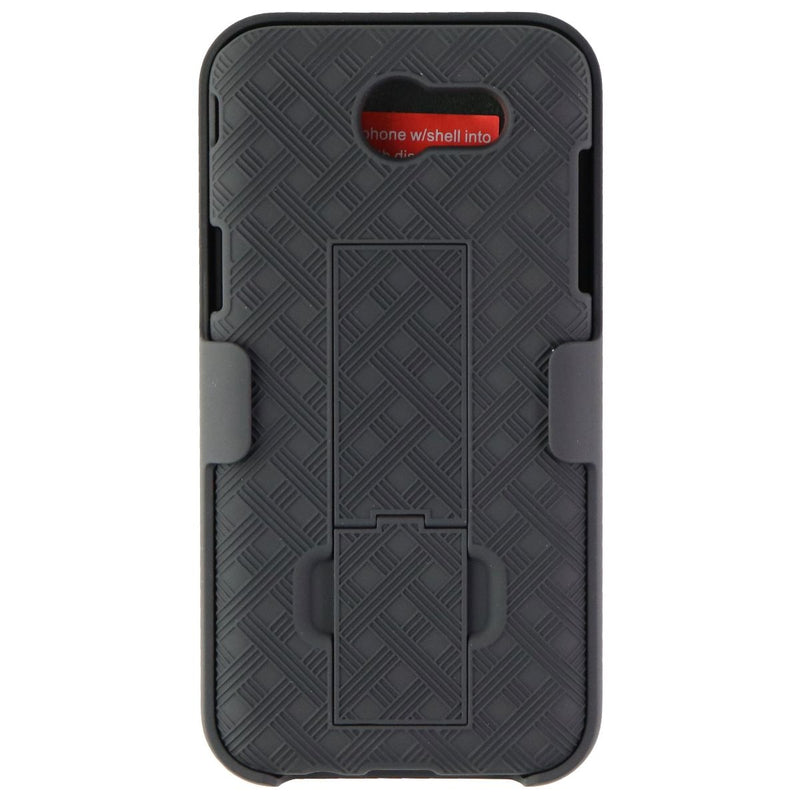 Verizon Shell and Holster w/ Kickstand for Galaxy J3 Eclipse/Mission - Black - Verizon - Simple Cell Shop, Free shipping from Maryland!