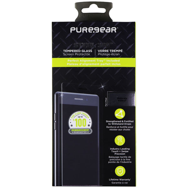 PureGear Steel 360 Series Tempered Glass for Motorola Moto Z4 - Clear - PureGear - Simple Cell Shop, Free shipping from Maryland!