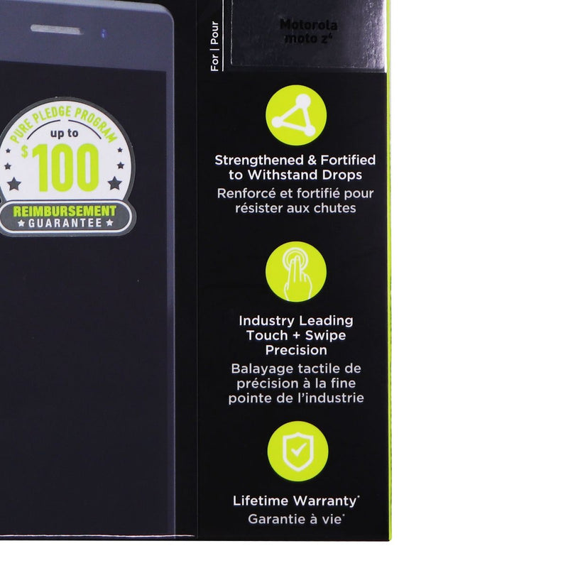PureGear Steel 360 Series Tempered Glass for Motorola Moto Z4 - Clear - PureGear - Simple Cell Shop, Free shipping from Maryland!