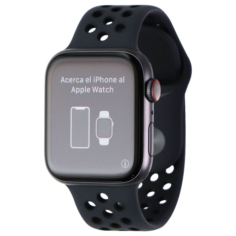 Apple Watch Series 5 Nike (GPS + Cellular) 44mm Space Gray/Black Nike Sport Band - Apple - Simple Cell Shop, Free shipping from Maryland!